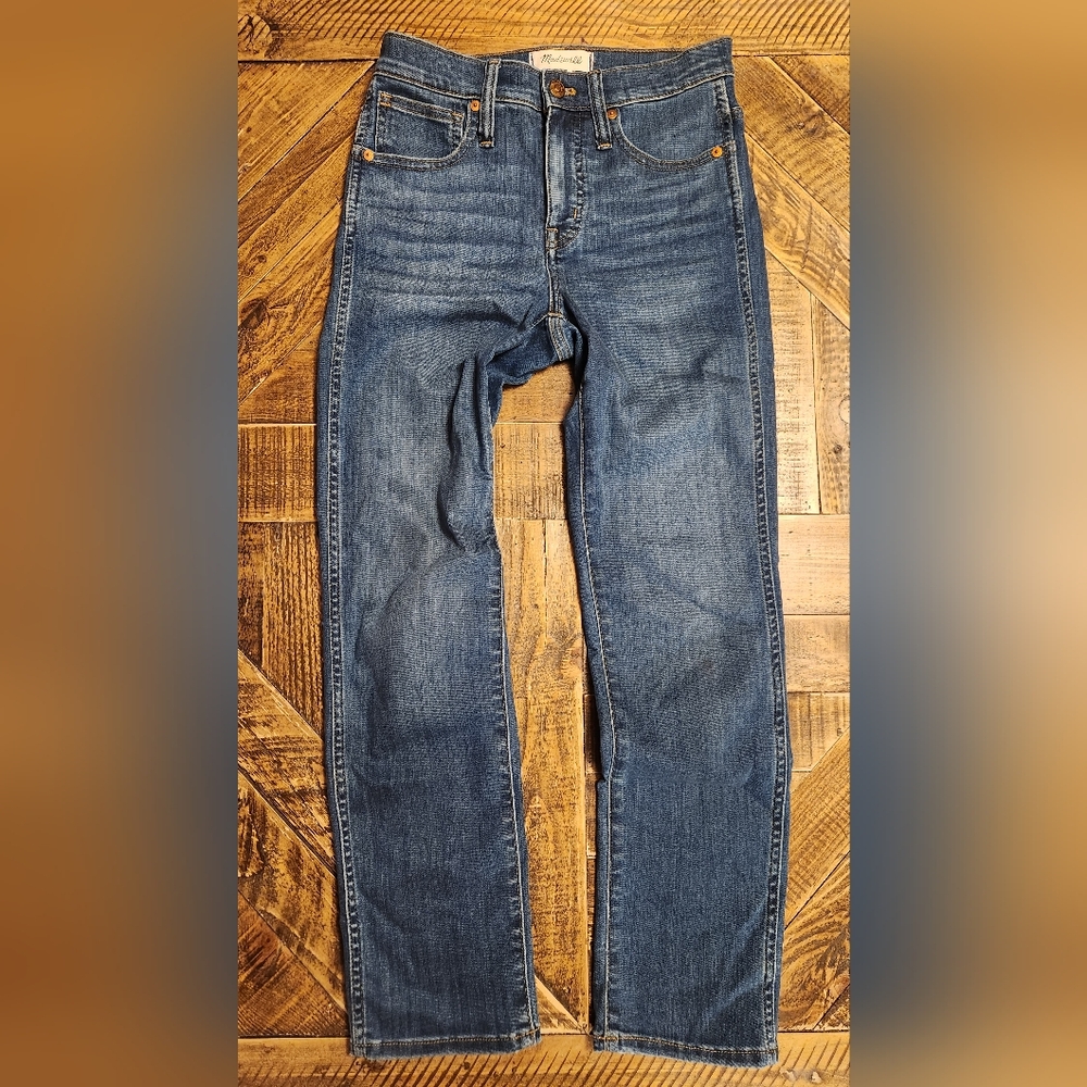 Madewell Mid Rise Stovepipe Jeans Like New Size 24